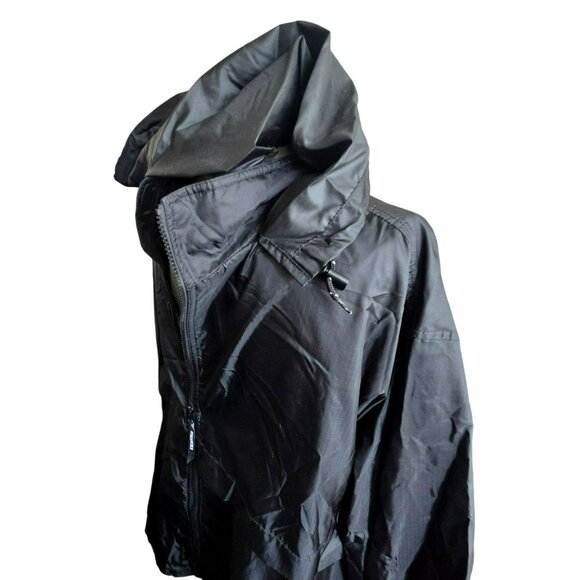 Eddie Bauer Ebtek Mens Black Waterproof Hooded Jacket Nylon Shell XXL CM2017 - Picture 4 of 9